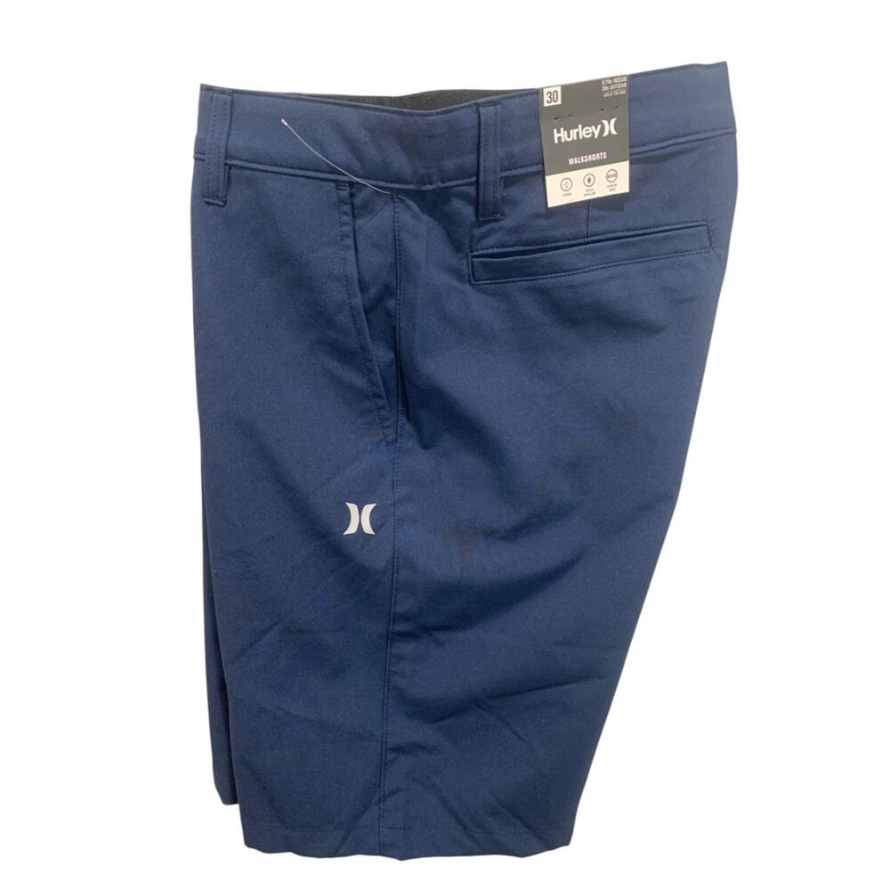 Size 30 Hurley New Mens WalkShorts Navy Blue Hybrid Water Repellent